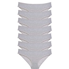 Royaleks 7 Adet Süper Eko Set Likralı Kadın Slip Külot Gri