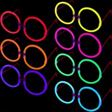 Funbe Glow Stick Yuvarlak Gözlük 12 Adet