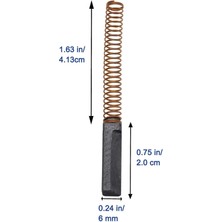 Augusts 8x W10380496 Karbon Tezgah Mikseri Motor Fırçası Whirlpool ve Mutfak Yardımı Mikser Motor Fırçası 5K5SS WHK55K (Yurt Dışından)