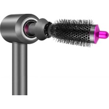 Augusts Dyson Airwrap Şekillendirici / Süpersonik Saç Kurutma Makinesi Aksesuarları Için Silindir Tarak ve Adaptör, Saç Maşası Aracı, Gül Kırmızı ve Gri (Yurt Dışından)