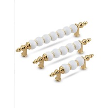 DKSDİZAYN Dksdizayn Gold 128 mm Polimer Mutfak Dolap Çekmece Kulbu Modern Stil ile Şık Tasarım
