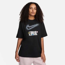Nike Nsw Tee Oc2 Bf Festival Kadın  Siyah Loose Fit T-Shirt FV4262