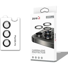 ZORE Samsung Galaxy S25 Plus Cl-12 Premium Safir Parmak Izi Bırakmayan Anti-Reflective Kamera Lens Koruyucu