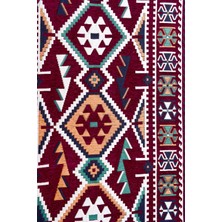Bakırözü Home Şark Köşesi Takımı Konsepti Bordo  Anadolu Modeli 5 Parça (20  cm  Minder Kalınlığı)