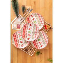 Fh Finehome Geyik 4'Lü Pasta Tabağı 19 Cm