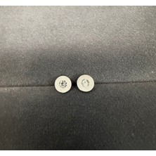 Jern Jewelry Taşlı Silver Çelik Küpe
