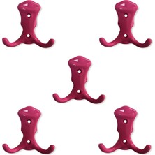 5 Adet Plastik Pembe Mobilya Dolap Askı Portmanto Askısı