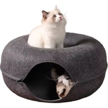 Donot Keçe Kedi Tünel Yatağı 60X28CM