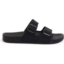 2116-BHM10 Tam Anatomik Unisex Tokalı Günlük Terlik - NKT02116-SIYAH-44