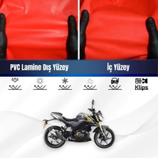 Qj SRK125 R Motosiklet Brandası Su Geçirmez Branda Kırmızı Branda Motor Branda Lç