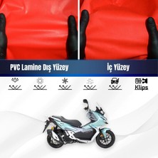 Rks Freccıa 150 Motosiklet Brandası Su Geçirmez Branda Kırmızı Branda Motor Branda Lc