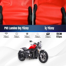 Regal Raptor Pılder 250 Motosiklet Brandası Su Geçirmez Branda Kırmızı Branda Motor Branda Xl