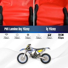 Husqvarna Te 125 Motosiklet Brandası Su Geçirmez Branda Kırmızı Branda Motor Branda Xl
