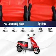 Rmg Moto Gusto Rmg 50 Motosiklet Brandası Su Geçirmez Branda Kırmızı Branda Motor Branda M