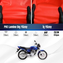Honda Cg 125 Motosiklet Brandası Su Geçirmez Branda Kırmızı Branda Motor Branda Lç