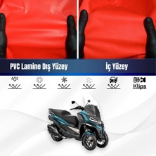 Pıaggıo Mp3 530 Motosiklet Brandası Su Geçirmez Branda Kırmızı Branda Motor Branda Xxl