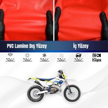 Husqvarna Te 250 Motosiklet Brandası Su Geçirmez Branda Kırmızı Branda Motor Branda Xl