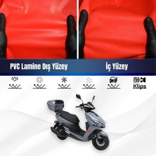 Rks Pesaro 125 Motosiklet Brandası Su Geçirmez Branda Kırmızı Branda Motor Branda L