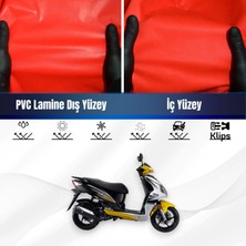 Sym Jet 14 200I Abs Motosiklet Brandası Su Geçirmez Branda Kırmızı Branda Motor Branda Lc