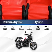 Yamaha Xsr 125 Motosiklet Brandası Su Geçirmez Branda Kırmızı Branda Motor Branda Lc