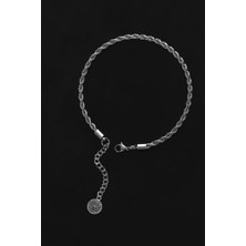 Labalaba Erkek Burgu Halat Model Çelik Zincir Bileklik