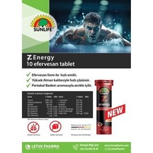 Z-Energy - Kafein, Taurin ve Vitamin Gıda Takviyesi