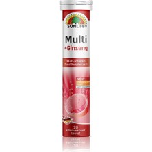 Sunlife Multivitamin Mineral + Ginseng 20 Efervesan Tablet