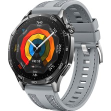 NovStrap Huawei Watch Gt5 46mm Gt5 Pro Gt4 46mm Gt3 46mm Gt3 Pro Se Gt2 ile Uyumlu Kordon (22 mm) Hybrid Dikişli Kumaş Silikon