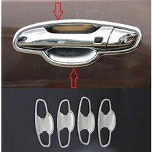 Kia Sportage Uyumlu 2015 Sonrası Dış Kapı Kolu Iç Kaplama Abs (Plastik) Krom