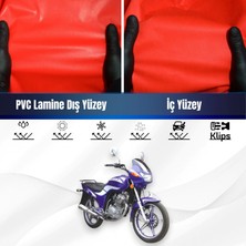 Lifan LF150-9J Motosiklet Brandası Su Geçirmez Branda Kırmızı Branda Motor Branda Lc