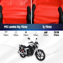 Lifan EM150L Motosiklet Brandası Su Geçirmez Branda Kırmızı Branda Motor Branda Xl