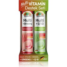 Sunlife Multivitamin Destek Seti - Multi +Ginseng & Multi +Q10 (20+20 Tablet)