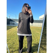 Charamela Kadın Büyük Beden Dikiş Detaylı Ikili Takım - BGT38