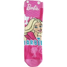 Barbie Desenli Lisanslı Renkli Çocuk Çorap - 3 Lü