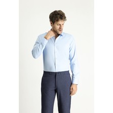 Uzun Kol Slim Fit Dar Kesim Non Iron Klasik Pamuklu Gömlek