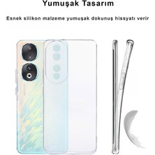 Honor 90 Kılıf Şeffaf Kamera Korumalı Esnek Yumuşak Silikon