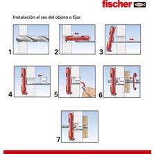 Fischer Duotec 10 S Vida ve Dübel Sistemi ,her Türlü Yüzeyde Güçlü ve Kolay Montaj Çözümü 2 Adet 10MM