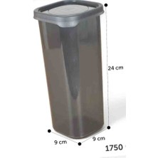 Saklama Kabı dikey 1750 ml lik 6 ADET erzak saklama kabı buzdolabı düzenleyici