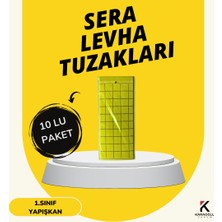 Biogreen Sarı Yapışkan Levha Tuzak, Yapışkan Sinek Tuzağı ,sera ve Bahçe Tuzağı 25 cm x 10 cm Adet Seçiniz