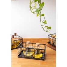 Marta Telli Dikdörtgen Organizer Siyah Küçük