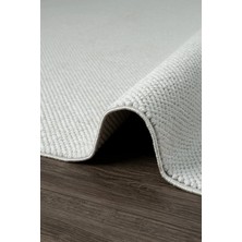 Decofloor Halı Krem Bukle Loop Yumuşak Dokulu Gri Dokuma Halı-Yolluk -Koridor-Antre-Yatak Odası-Mutfak-Hol