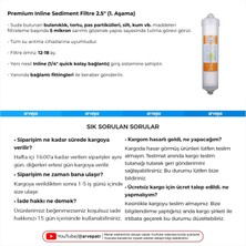 Arvepa Su Arıtma Cihazı Premium Inline Aşama 1 Sediment Filtre