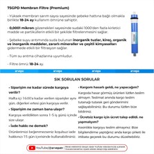 Linio Su Arıtma Cihazı Membran Filtre 75GPD (Premium)