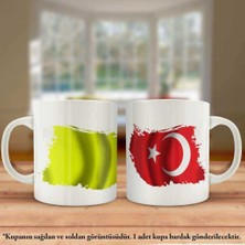 Asilmeydan Çift Yön Baskılı Batıhun Bayrağı ve Türkiye Bayrağı Kupa Bardak