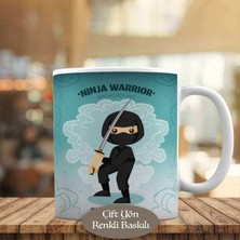 Asilmeydan Küçük Çocuk Ninja Warrıor Savaşçı Kupa Bardak Hediyelik-2147884611