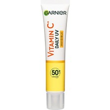 C Vitamini Parlak Günlük Güneş Koruyucu Görünmez Doku - SPF50+ - 40 ml