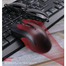 USB Siyah Optik Mouse Kablolu Modern Tasarım