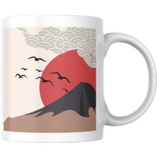 Mug Station Geleneksel Görünümlü Kuş Desenli Kupa Bardak: Geleneksel Ve Şık Tasarım