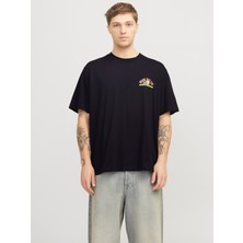 Jack & Jones Jack Jones Jorbıgwıg Tee Ss Crew Neck Tg Erkek Siyah Tshirt 12275396-02