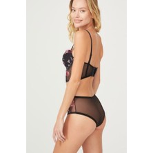 Akasha Design Cansoy Carmen Çiçekli Korseli Sütyen Takım